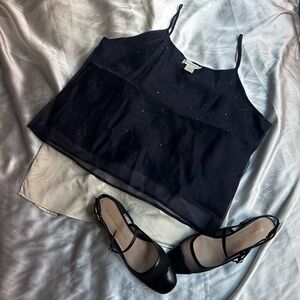 Silk Beaded Evening Top